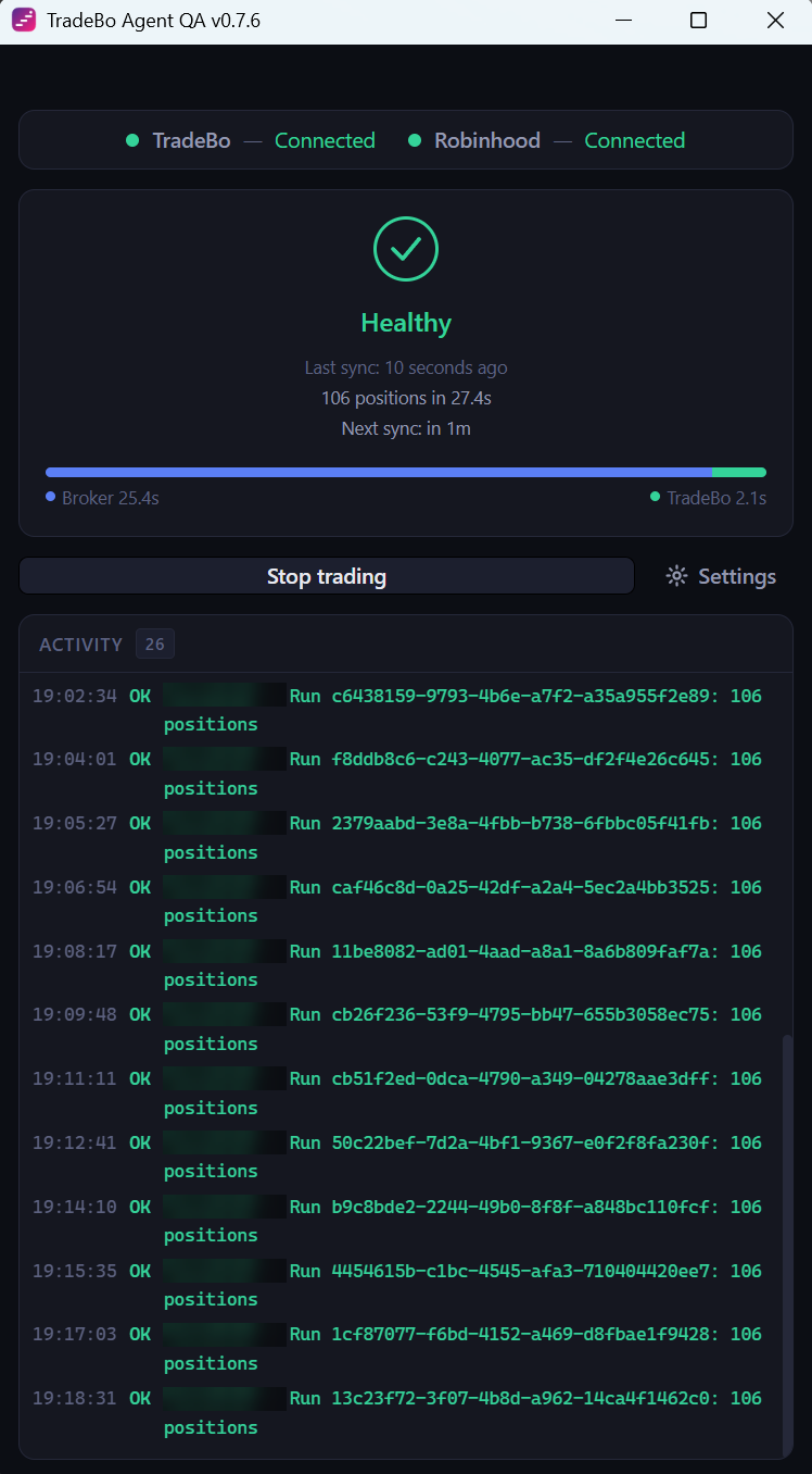 Broker Agent desktop application